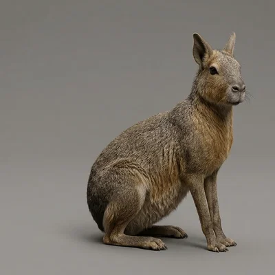 Mô hình 3D chuột lang Patagonian Mara độc đáo cho dân mê in ấn