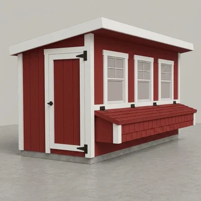 Mô hình chuồng gà 3D (Chicken Coop) chi tiết cho sa bàn