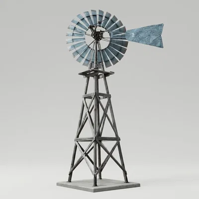 Mô hình cối xay gió trang trại 3D (Windmill) cổ điển cực đẹp