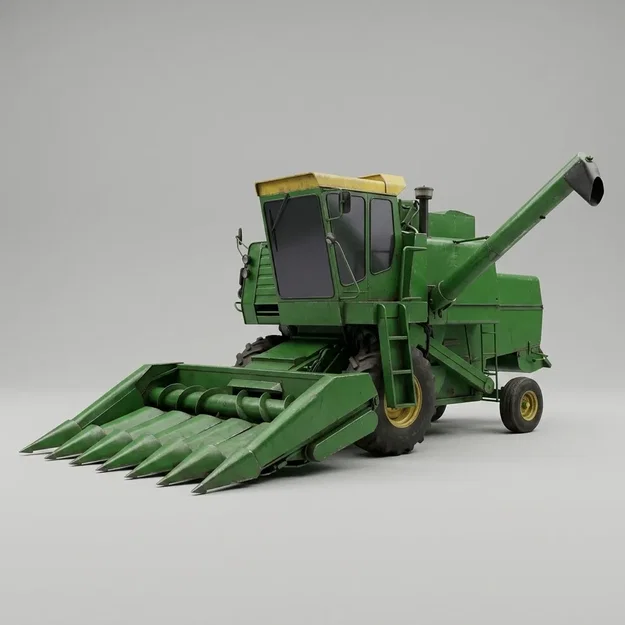 Mô hình xe máy gặt đập liên hợp (Combine Harvester) in 3D đẹp mắt - Image 1