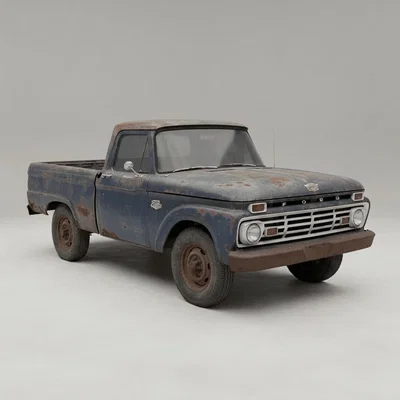 Mô hình in 3D xe bán tải nông trại cũ (The Beater Farm Truck)