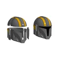 Mũ bảo hiểm Mandalorian kết hợp Helldivers in 3D siêu ngầu - Thumbnail 2