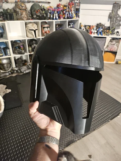 Mũ bảo hiểm Mandalorian kết hợp Helldivers in 3D siêu ngầu - Image 3