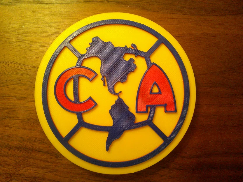 Đế lót ly và bảng hiệu trang trí logo Club América cho fan bóng đá - Image 1