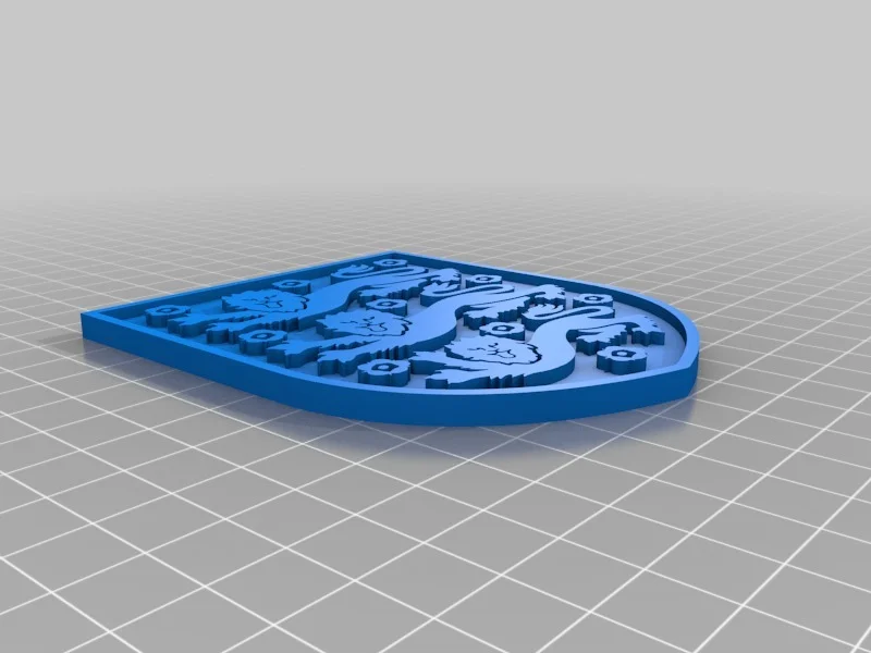 Mô hình 3D Huy hiệu đội tuyển bóng đá Anh (England Football Crest)