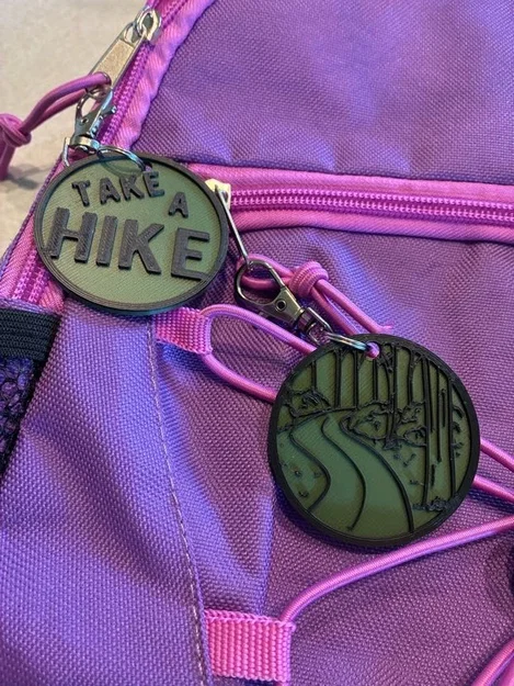 Móc khóa chủ đề đi bộ đường dài in 3D (Hiking Themed Keychains) - Image 1