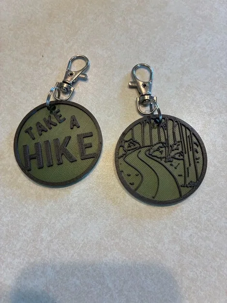 Móc khóa chủ đề đi bộ đường dài in 3D (Hiking Themed Keychains) - Image 2