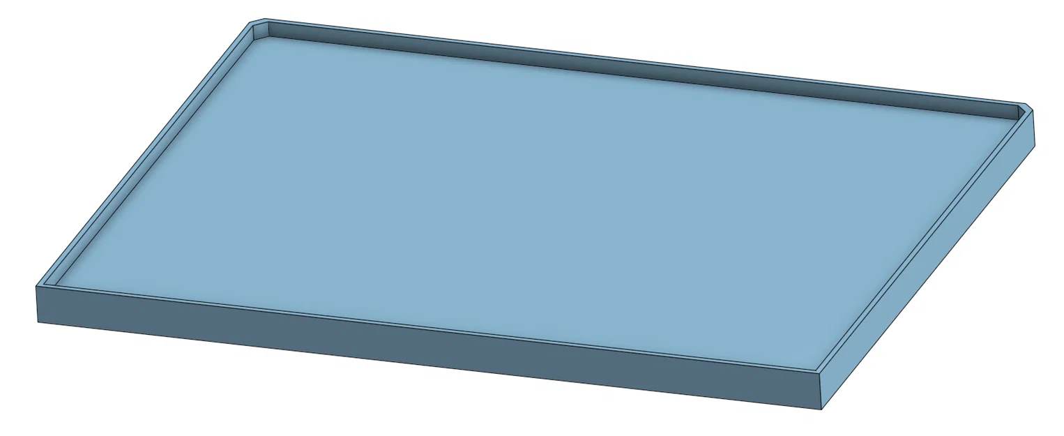 Tấm top plate trơn, full chiều rộng, có thể ghép nối (tương thích Stackable shelf organizer) - Image 1