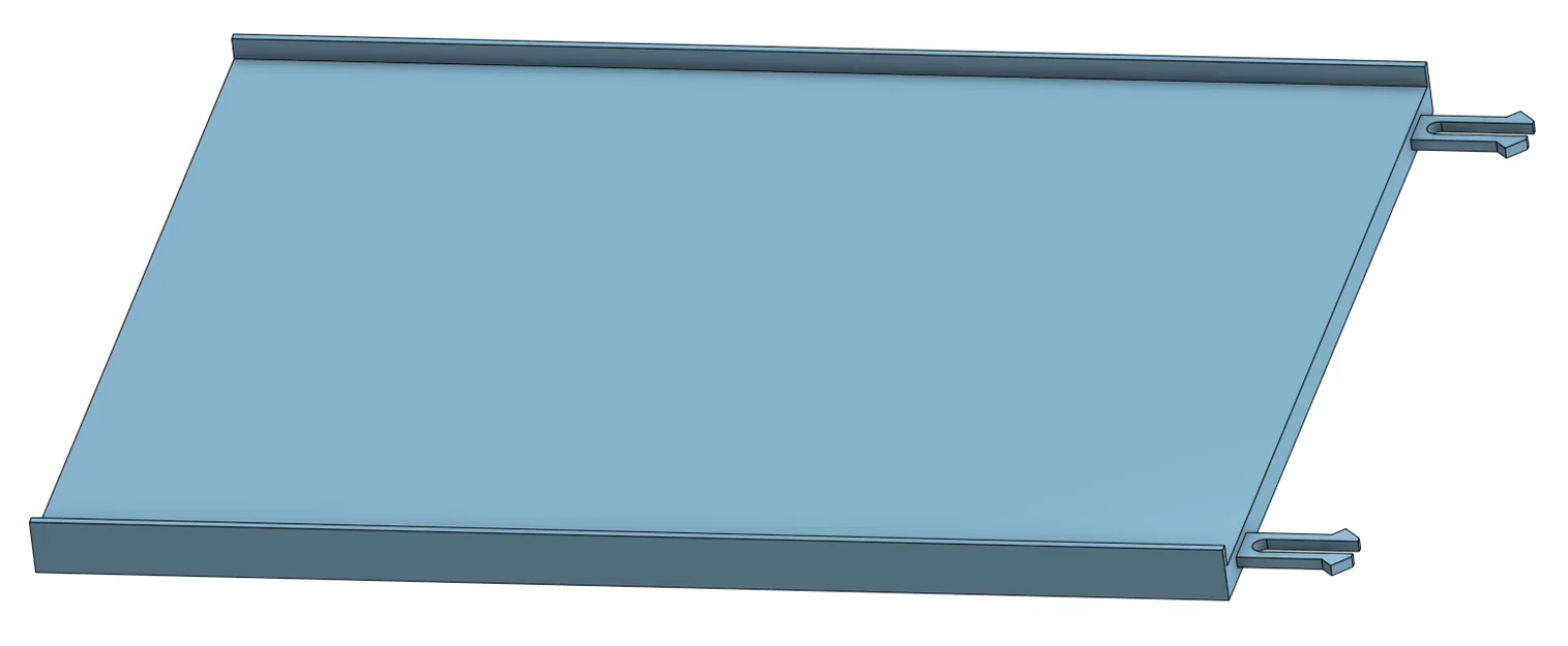 Tấm top plate trơn, full chiều rộng, có thể ghép nối (tương thích Stackable shelf organizer) - Image 4