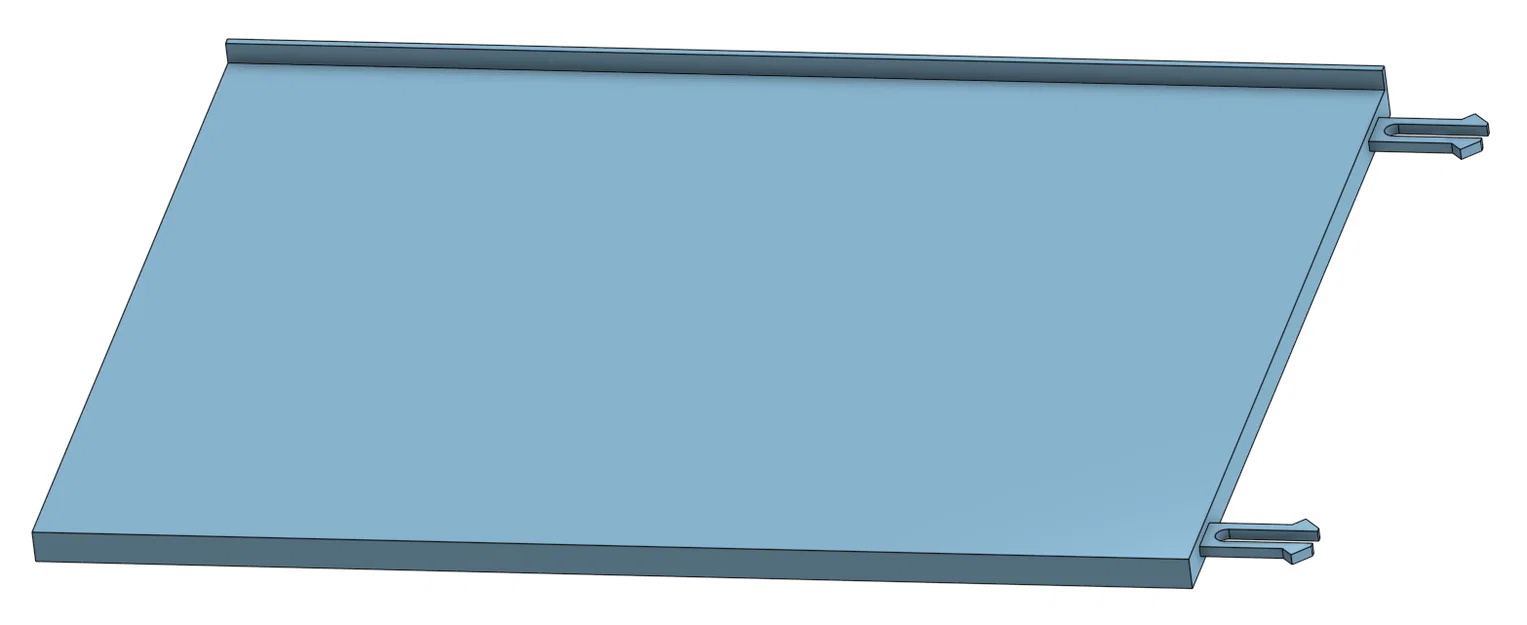 Tấm top plate trơn, full chiều rộng, có thể ghép nối (tương thích Stackable shelf organizer) - Image 5