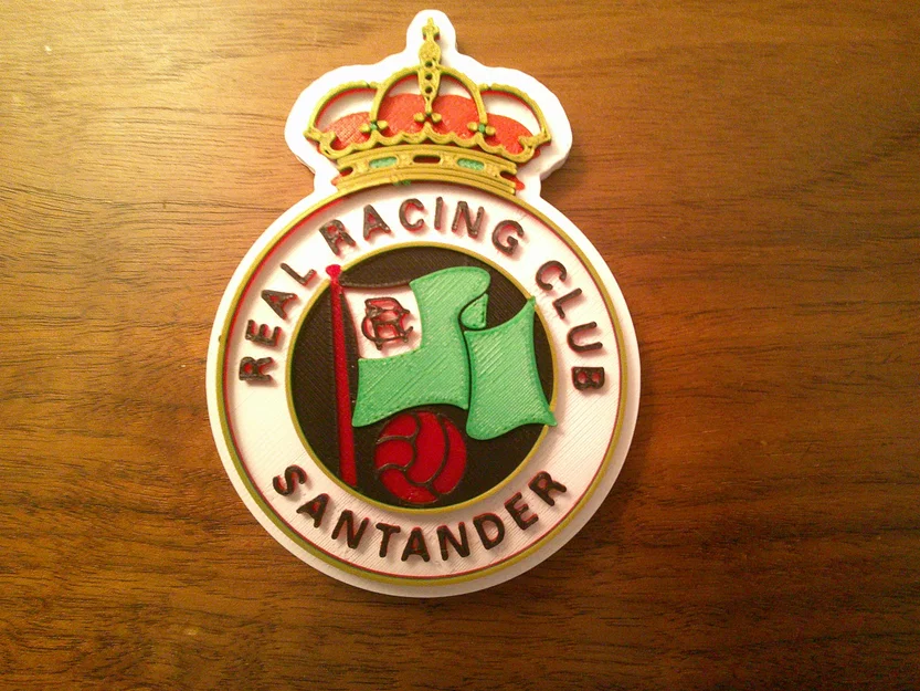 Mô hình in 3D logo Real Racing Club Santander trang trí cực đẹp - Image 1