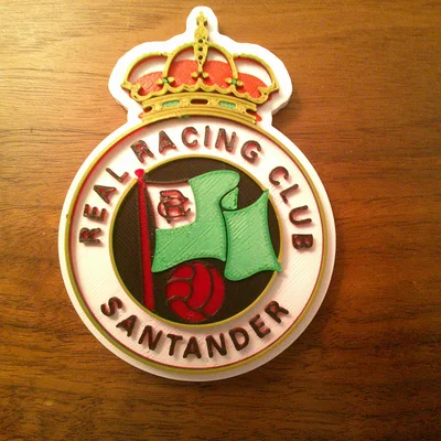 Mô hình in 3D logo Real Racing Club Santander trang trí cực đẹp