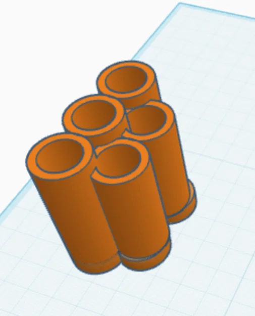Khay cắm bút 5 ngăn - Thiết kế 3D hiện đại để bàn làm việc - Image 1