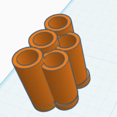 Khay cắm bút 5 ngăn - Thiết kế 3D hiện đại để bàn làm việc