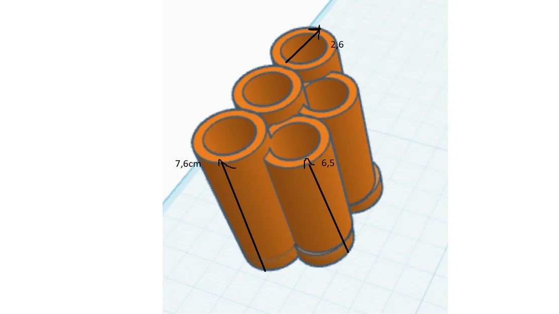 Khay cắm bút 5 ngăn - Thiết kế 3D hiện đại để bàn làm việc - Image 2