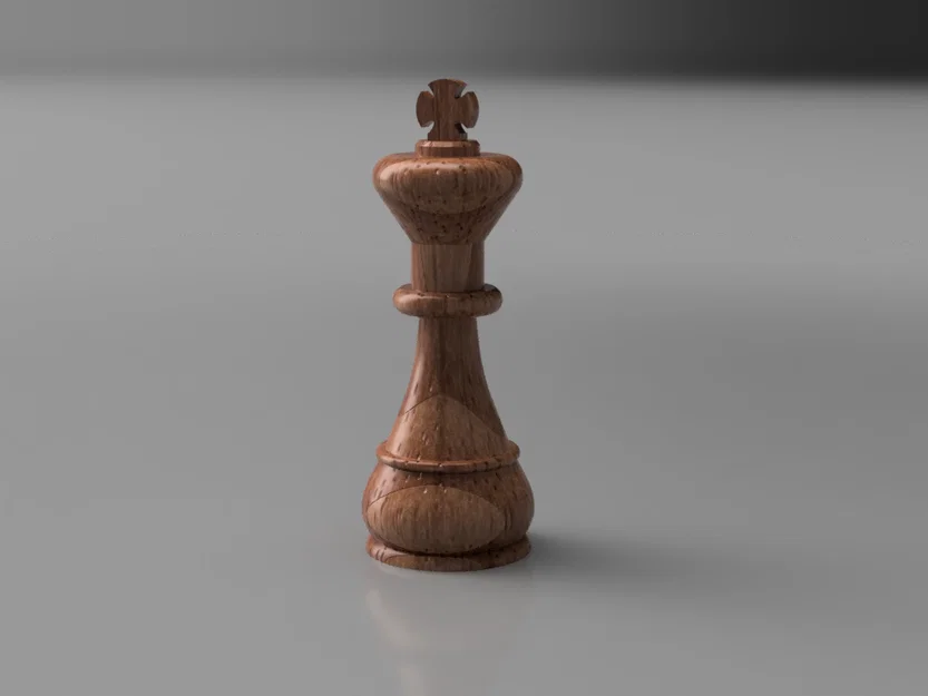 Mô hình quân Vua cờ vua (King v 2026) thiết kế sang trọng cho in 3D - Image 1