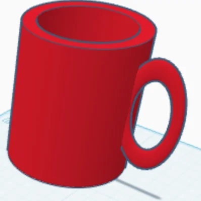 Mẫu thiết kế chiếc cốc 3D (Mug) đơn giản và tinh tế