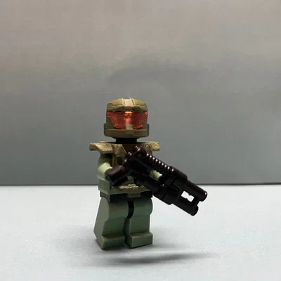 Mô hình giáp Master Chief cho minifigure - Tự in 3D đơn giản