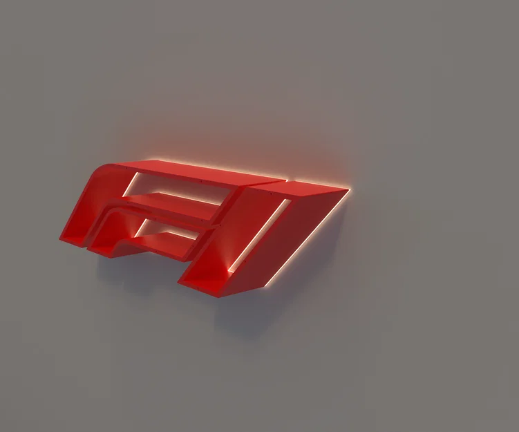 Kệ Sách Treo Tường Hình Logo Formula 1 - Image 5