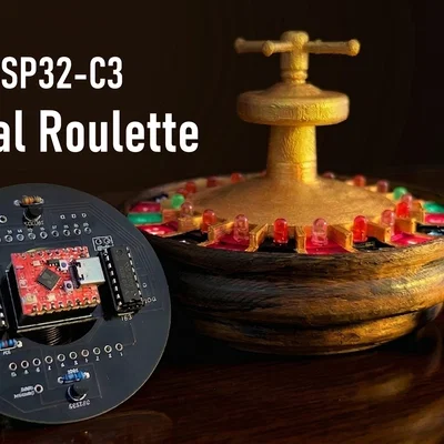 Tự làm Bàn xoay Roulette LED | Dự án ESP32 C3