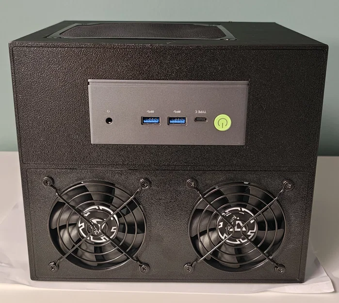Thùng máy NAS 6 khay 8L siêu nhỏ gọn (Mini-ITX / Mini PC + FlexATX) - Image 3