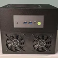 Thùng máy NAS 6 khay 8L siêu nhỏ gọn (Mini-ITX / Mini PC + FlexATX) - Thumbnail 3