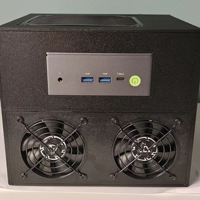 Thùng máy NAS 6 khay 8L siêu nhỏ gọn (Mini-ITX / Mini PC + FlexATX)