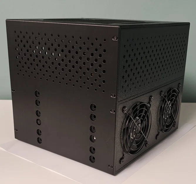 Thùng máy NAS 6 khay 8L siêu nhỏ gọn (Mini-ITX / Mini PC + FlexATX) - Image 4