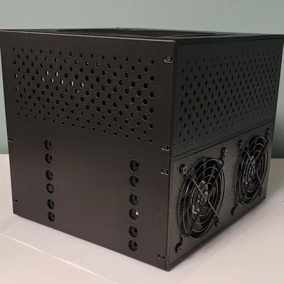Thùng máy NAS 6 khay 8L siêu nhỏ gọn (Mini-ITX / Mini PC + FlexATX)