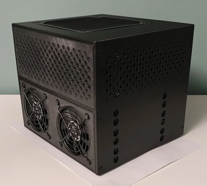 Thùng máy NAS 6 khay 8L siêu nhỏ gọn (Mini-ITX / Mini PC + FlexATX) - Image 5