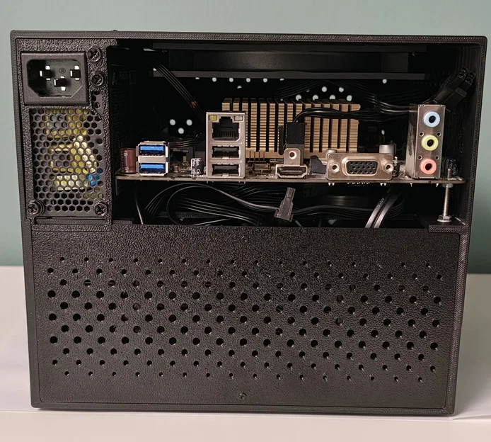 Thùng máy NAS 6 khay 8L siêu nhỏ gọn (Mini-ITX / Mini PC + FlexATX) - Image 8