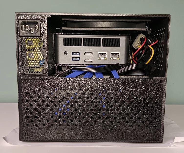 Thùng máy NAS 6 khay 8L siêu nhỏ gọn (Mini-ITX / Mini PC + FlexATX) - Image 10
