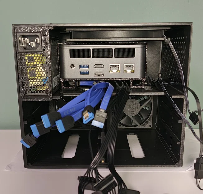 Thùng máy NAS 6 khay 8L siêu nhỏ gọn (Mini-ITX / Mini PC + FlexATX) - Image 11