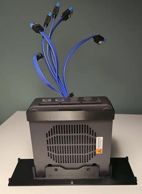 Thùng máy NAS 6 khay 8L siêu nhỏ gọn (Mini-ITX / Mini PC + FlexATX) - Image 14