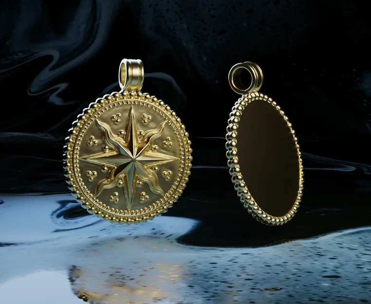 Mặt dây chuyền cổ đại Uluburun Medallion - Mẫu in 3D tinh xảo - Image 1