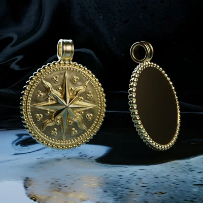 Mặt dây chuyền cổ đại Uluburun Medallion - Mẫu in 3D tinh xảo
