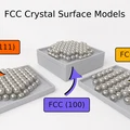 Mô hình Bề mặt Tinh thể FCC – Khay xếp bi (111), (110) & (100) - Thumbnail 1