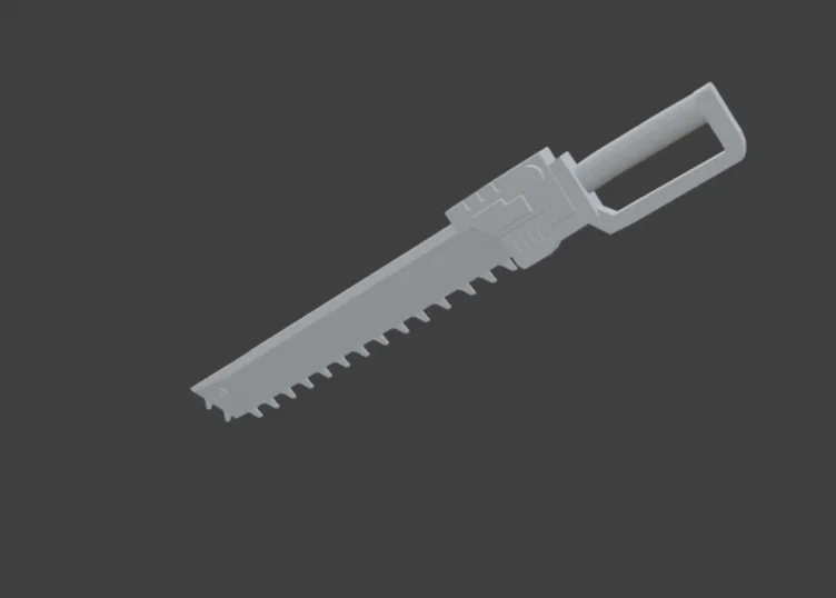 Mô hình kiếm Chainsword Black Legion Warhammer 40,000 (File in 3D) - Image 1