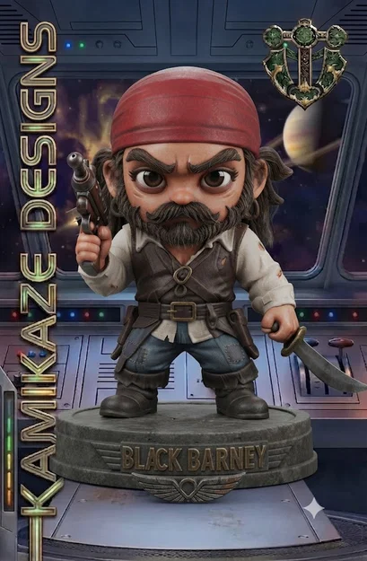 Mô hình Chibi Black Barney (Lấy cảm hứng từ Buck Rogers) - Image 1