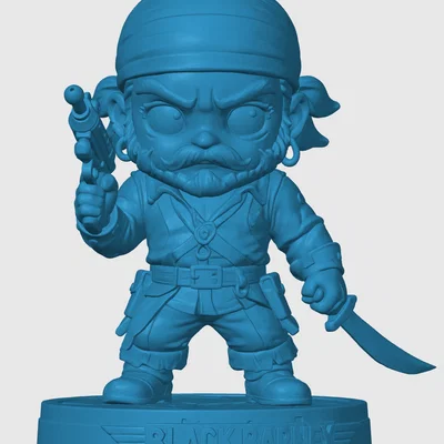 Mô hình Chibi Black Barney (Lấy cảm hứng từ Buck Rogers)