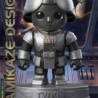 Mô hình Twiki chibi lấy cảm hứng từ Buck Rogers
