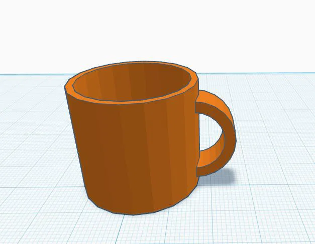 Mẫu in 3D cốc uống cà phê có tay cầm đơn giản - Image 1