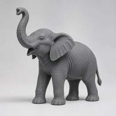 Mô hình chú voi Elephant 3D nghệ thuật - Tải file STL miễn phí