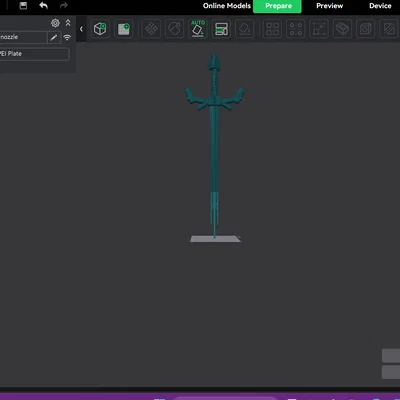 Mô hình thanh kiếm Fantasy (Sword) - Thiết kế 3D sắc nét độc đáo