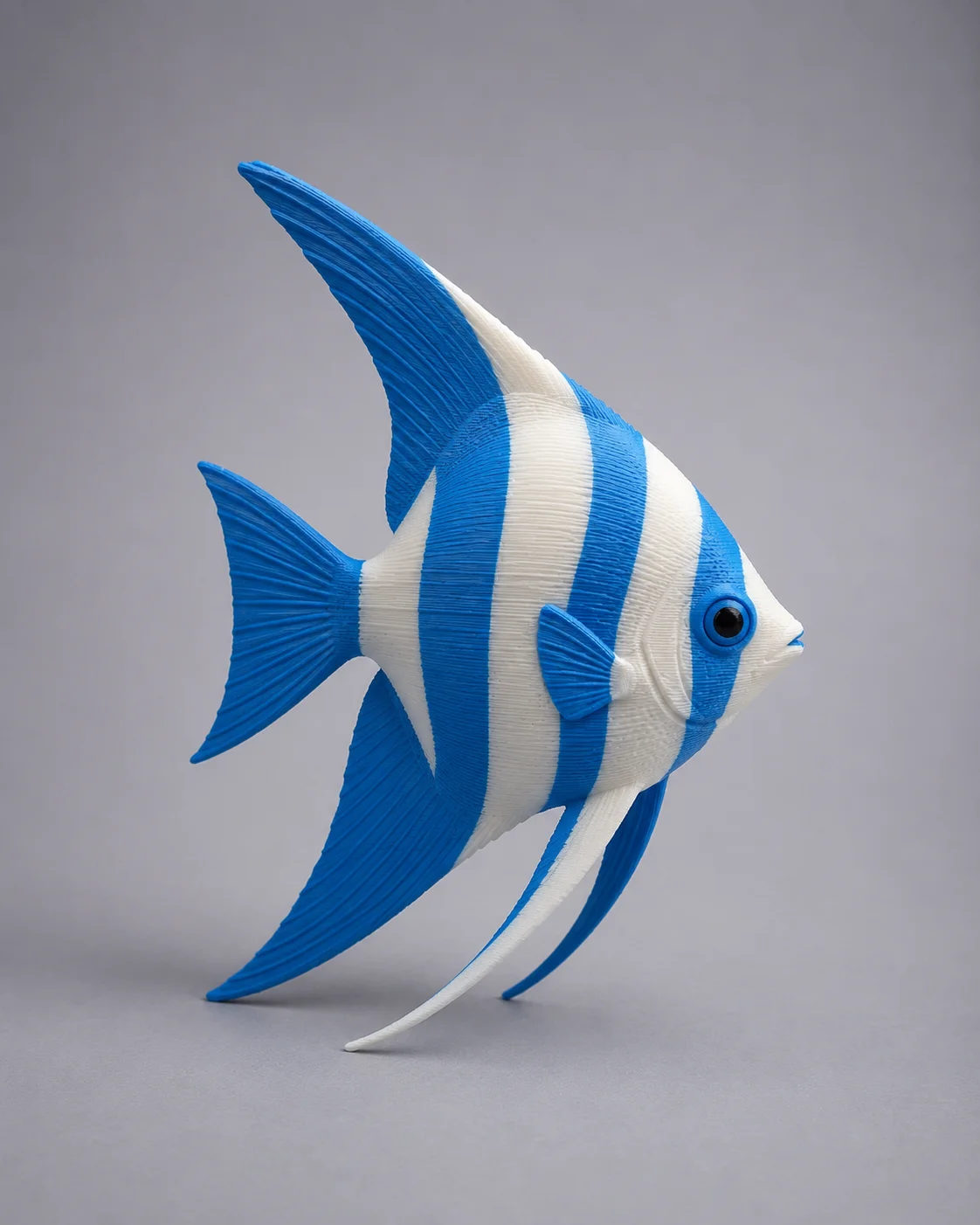 Mô hình 3D cá thần tiên (Angelfish) dùng trang trí cực đẹp 1