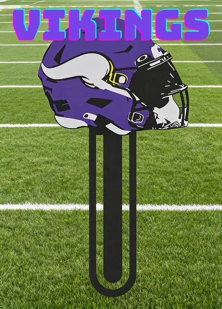 Mẫu kẹp sách 3D hình mũ bảo hiểm Vikings cực chất - Image 1