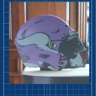 Mẫu kẹp sách 3D hình mũ bảo hiểm Vikings cực chất