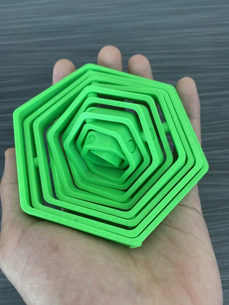 HEX Gyroscope Fidget - Món đồ chơi xoay 3D độc đáo dễ in - Image 1