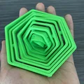 HEX Gyroscope Fidget - Món đồ chơi xoay 3D độc đáo dễ in - Thumbnail 1