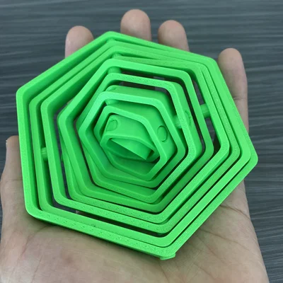 HEX Gyroscope Fidget - Món đồ chơi xoay 3D độc đáo dễ in